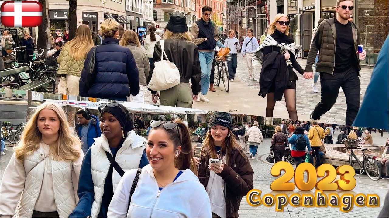 Copenhagen City Denmark 🇩🇰 4K Walking Tour | Tourist attraction #europe #2023