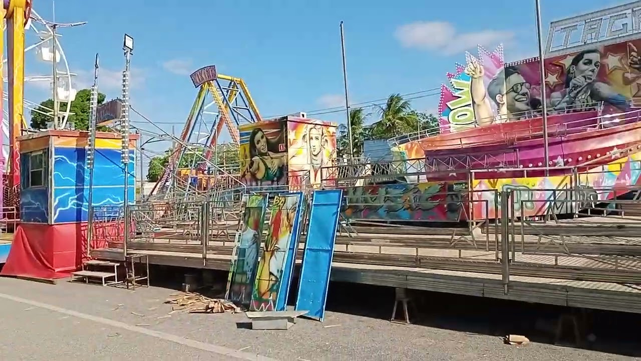 Vamos meu povo chegou o parque de diversões