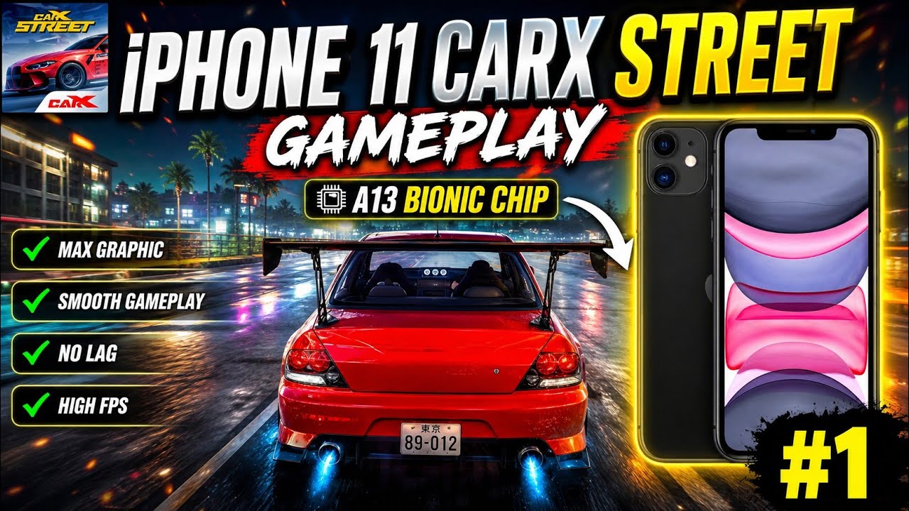 iPhone 11 CarX Street Gaming test Update 2026 | Apple A13 Bionic