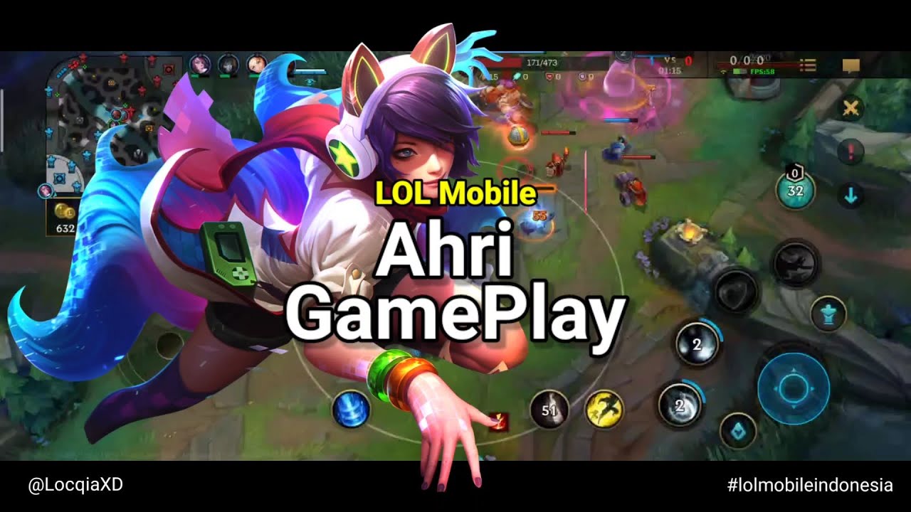 League Of Legends : Wild Rift  | LOL mobile Indonesia - Ahri GamePlay
