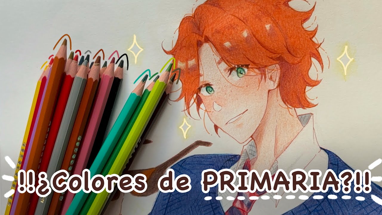 Pintando con los confíales colores de primaria❤️‍🩹