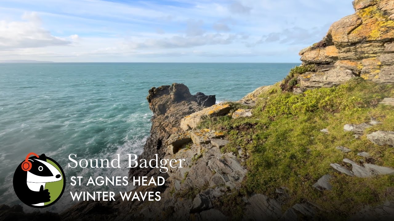 Ocean Waves Relaxation for Sleep | Static Coastal View | Cornwall Coast