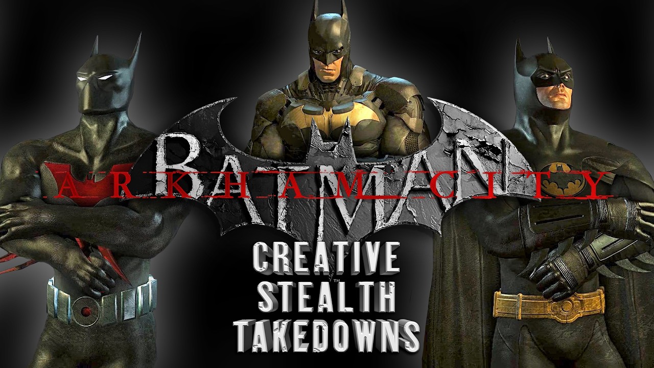 Max Takedowns Variations at the Lost City | Batman Arkham City Creative Stealth