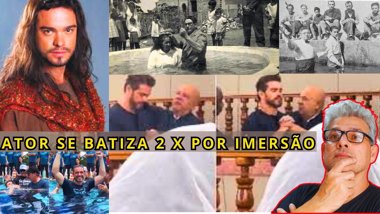 ATOR SIDNEY SAMPAIO SE BATIZA NA CCB; BREVE HISTÓRICO DO BATISMO POR IMERSÃO, ASSUNTO DE MEU LIVRO
