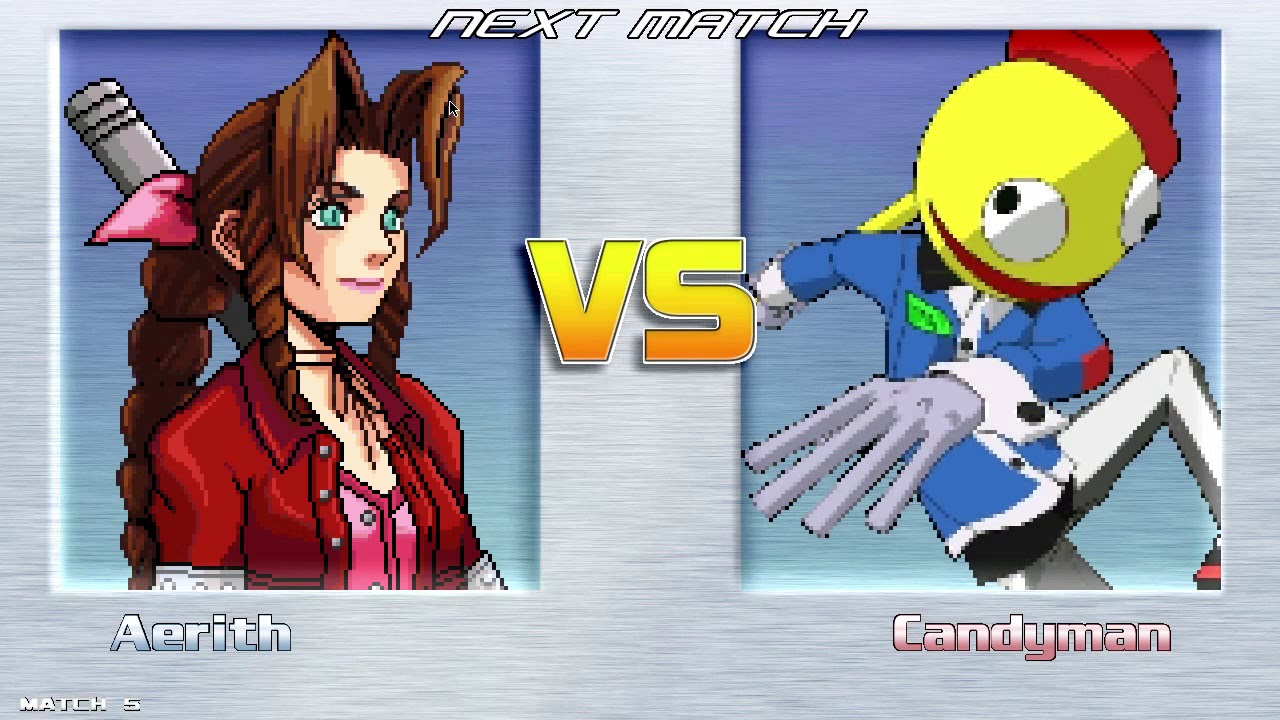 M.U.G.E.N.: Aerith Arcade Mode run