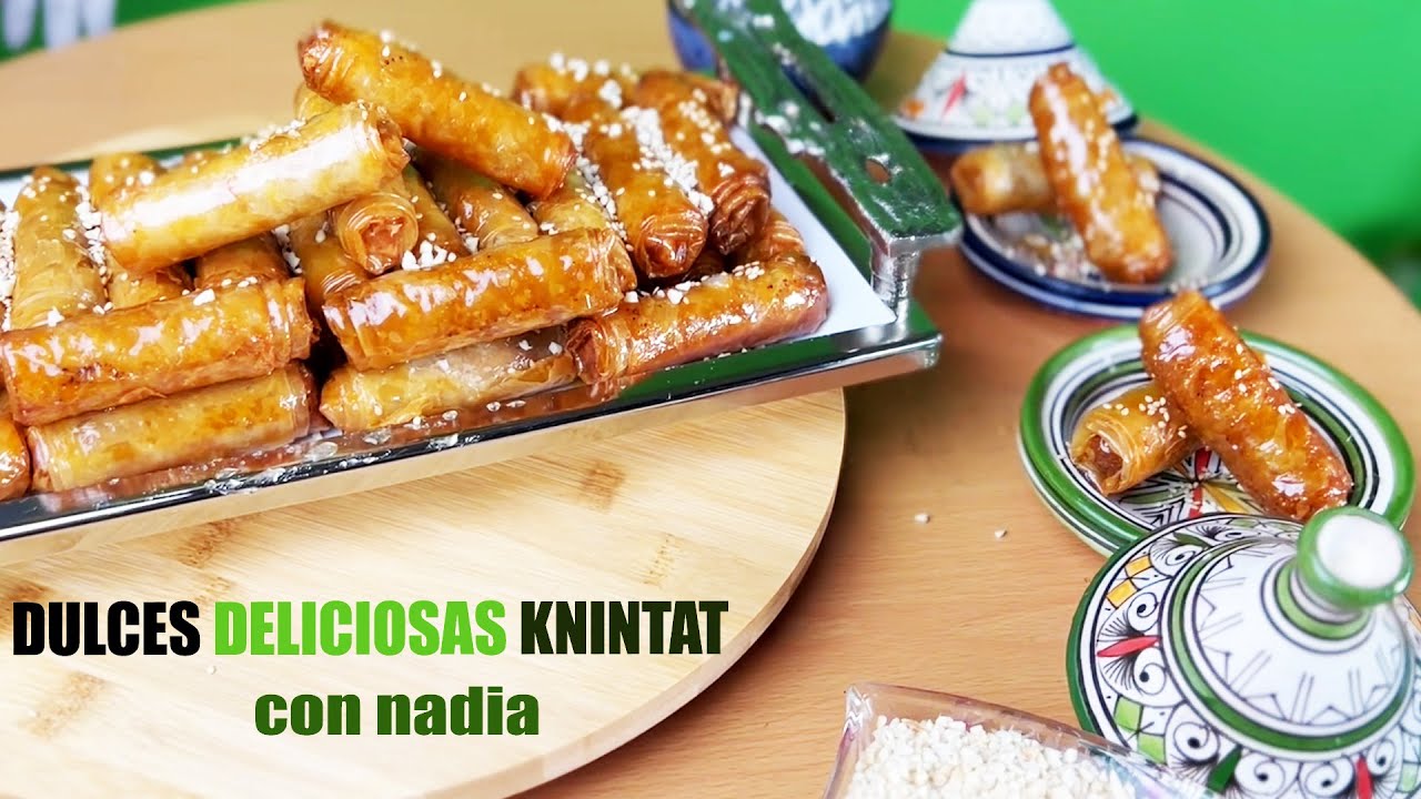 Rollitos de cacahuetes y jengibre confitado knintatDulces / Candied ginger and peanut rolls knintat