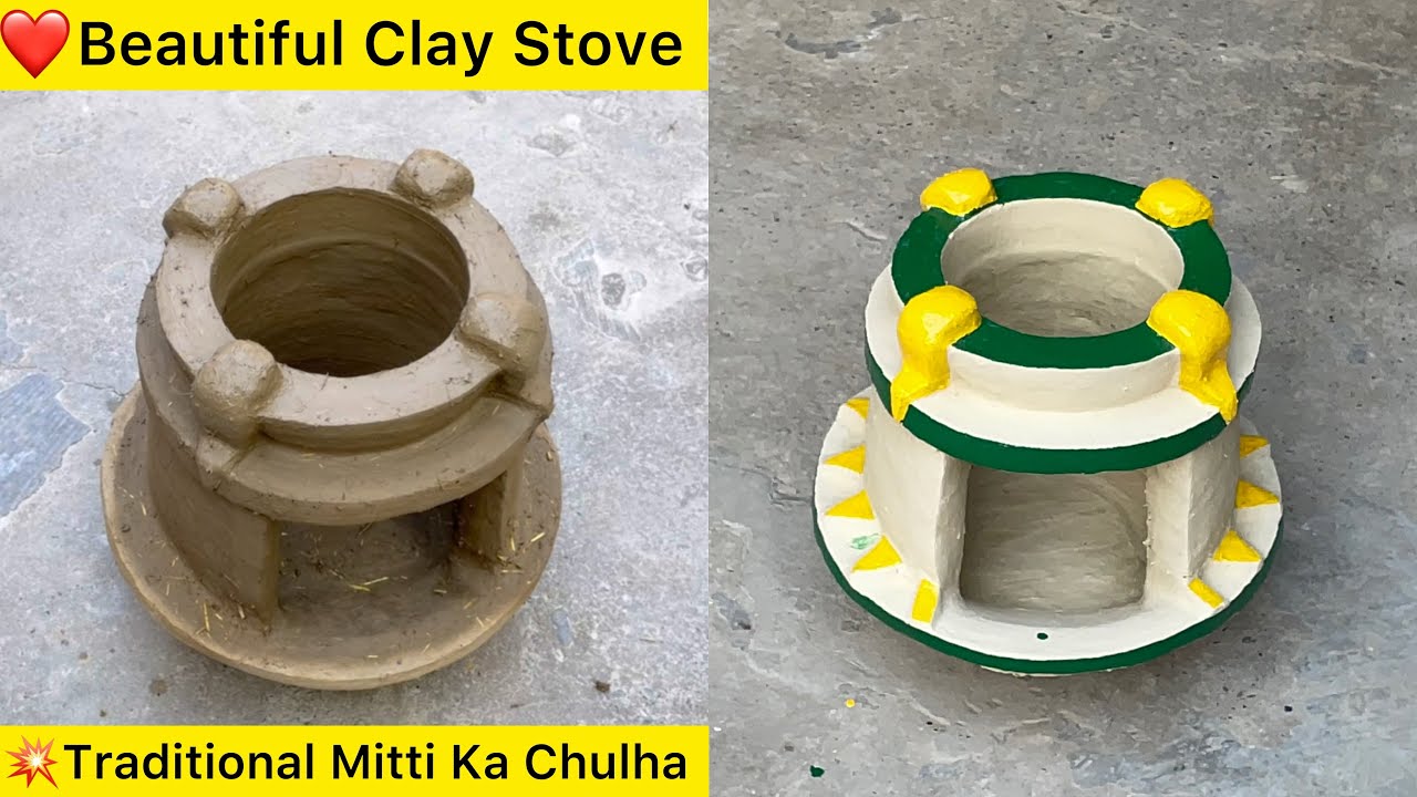 Traditional Mitti Ka Chulha | Chulha Banane ka Tarika | wood stove clay stove mud stove | rural life