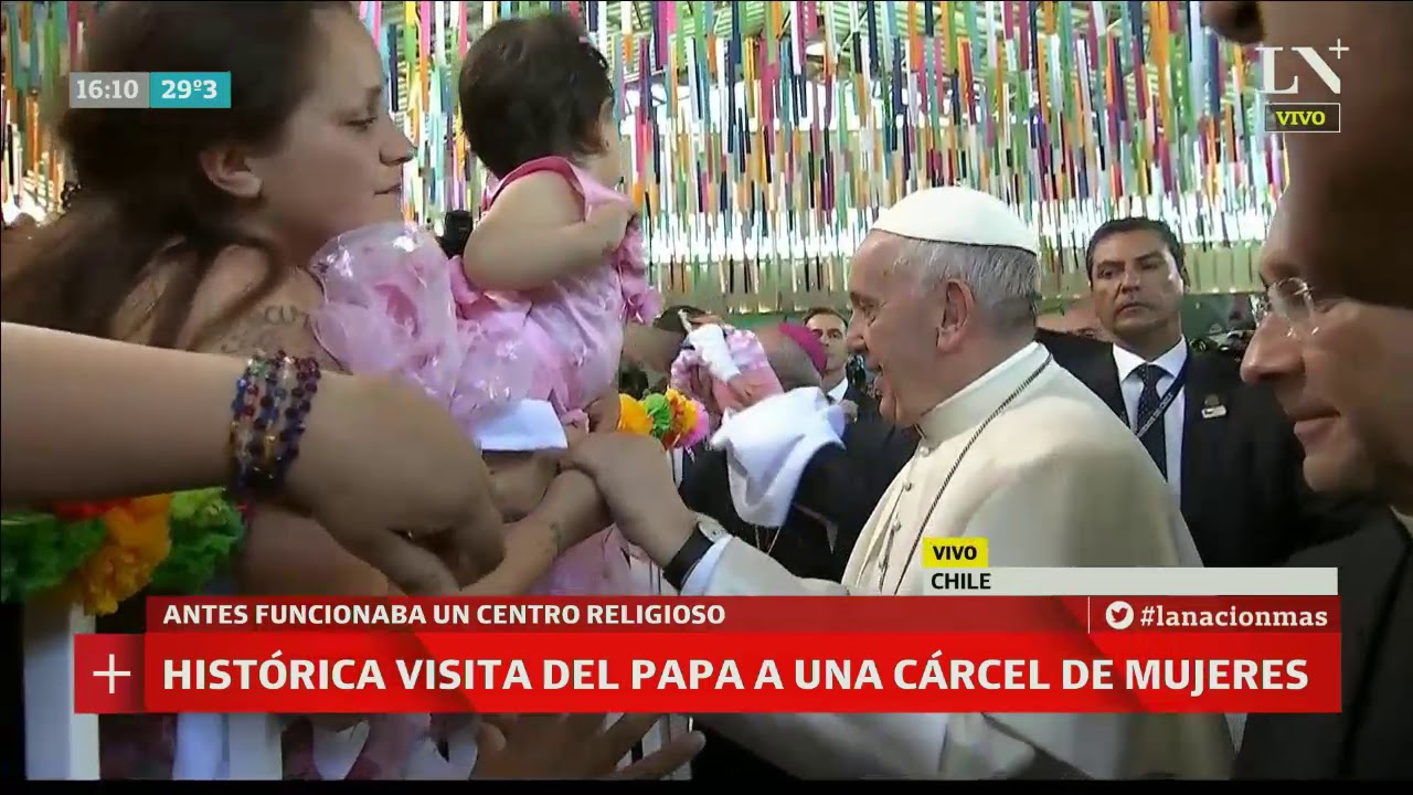 Chile: histórica visita del Papa a una cárcel de mujeres - Café de la Tarde