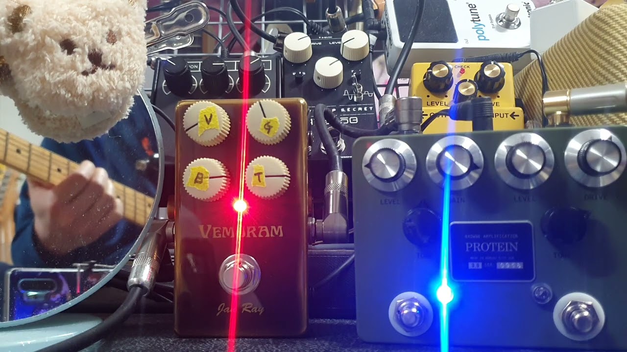 Janray(VEMURAM)+Protein Overdrive(BROWEN AMPLIFICATION)+od3(BOSS)+ATS808+RAT(Proco)+Fender GT & Amp