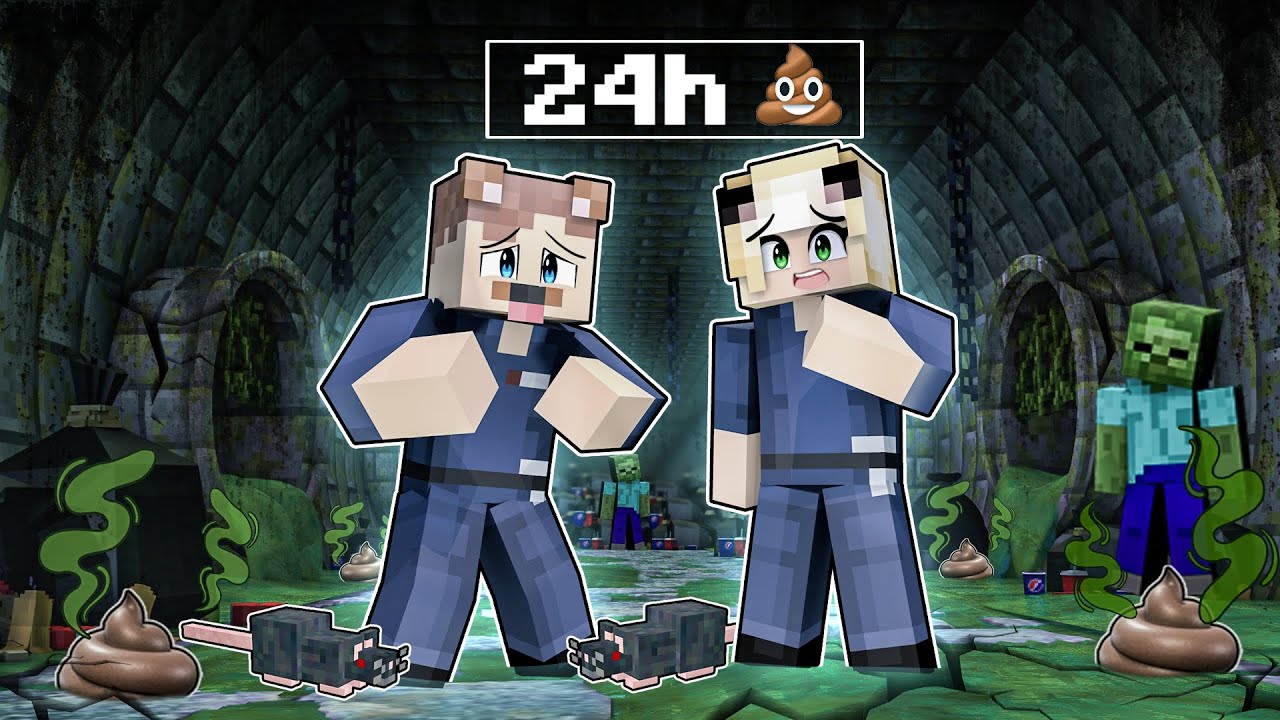 24H ALS ROHRREINIGER ARBEITEN IN MINECRAFT!