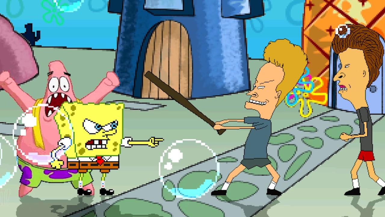 SUPER FAMOUS MUGEN DUOS! BATTLE IT OUT! | SPONGEBOB & PATRICK VS BEAVIS & BUTTHEAD | RACE TO 3 WINS