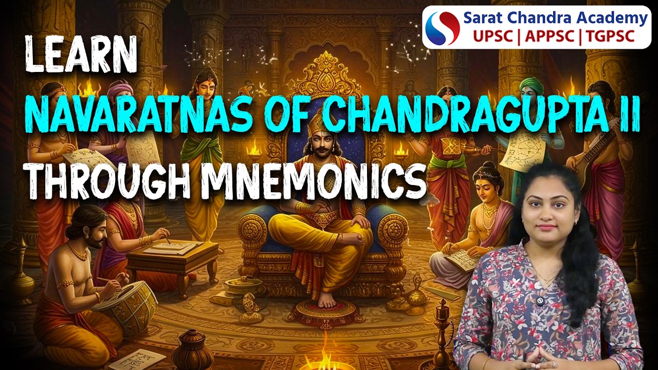 Learn Navaratnas of Chandragupta II through mnemonics|Best Groups Coaching in Vijayawada & Hyderabad
