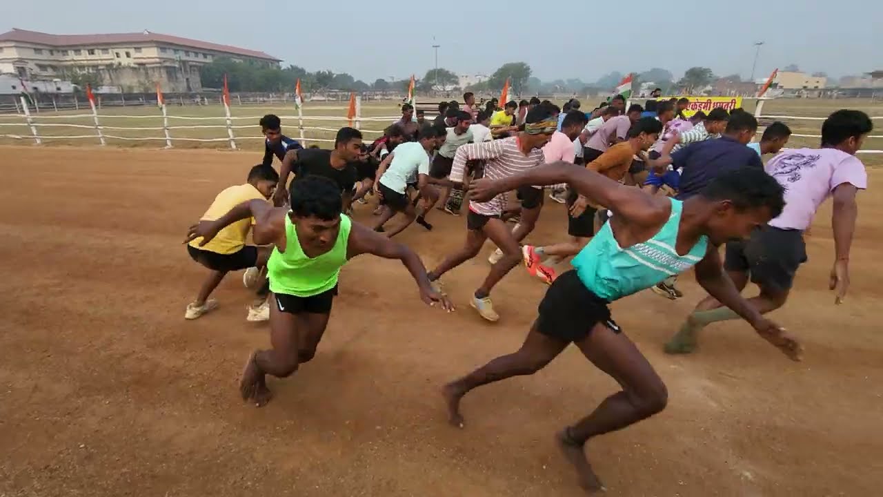 18 januari || Army agniveer raipur aro physical start || Indoor stadium dhamtari ||1600 mtr || 4:38 