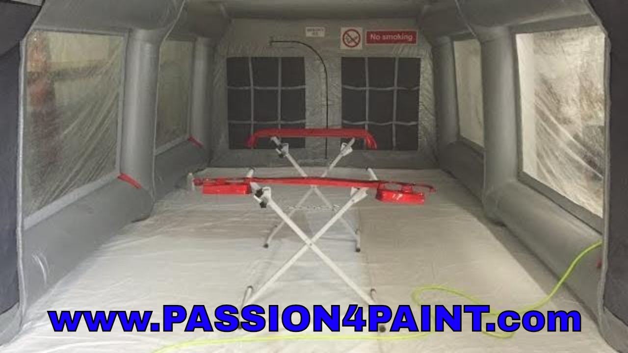 Carcoon Workstation - inflatable Spraybooth Review / Walkthrough and Demo