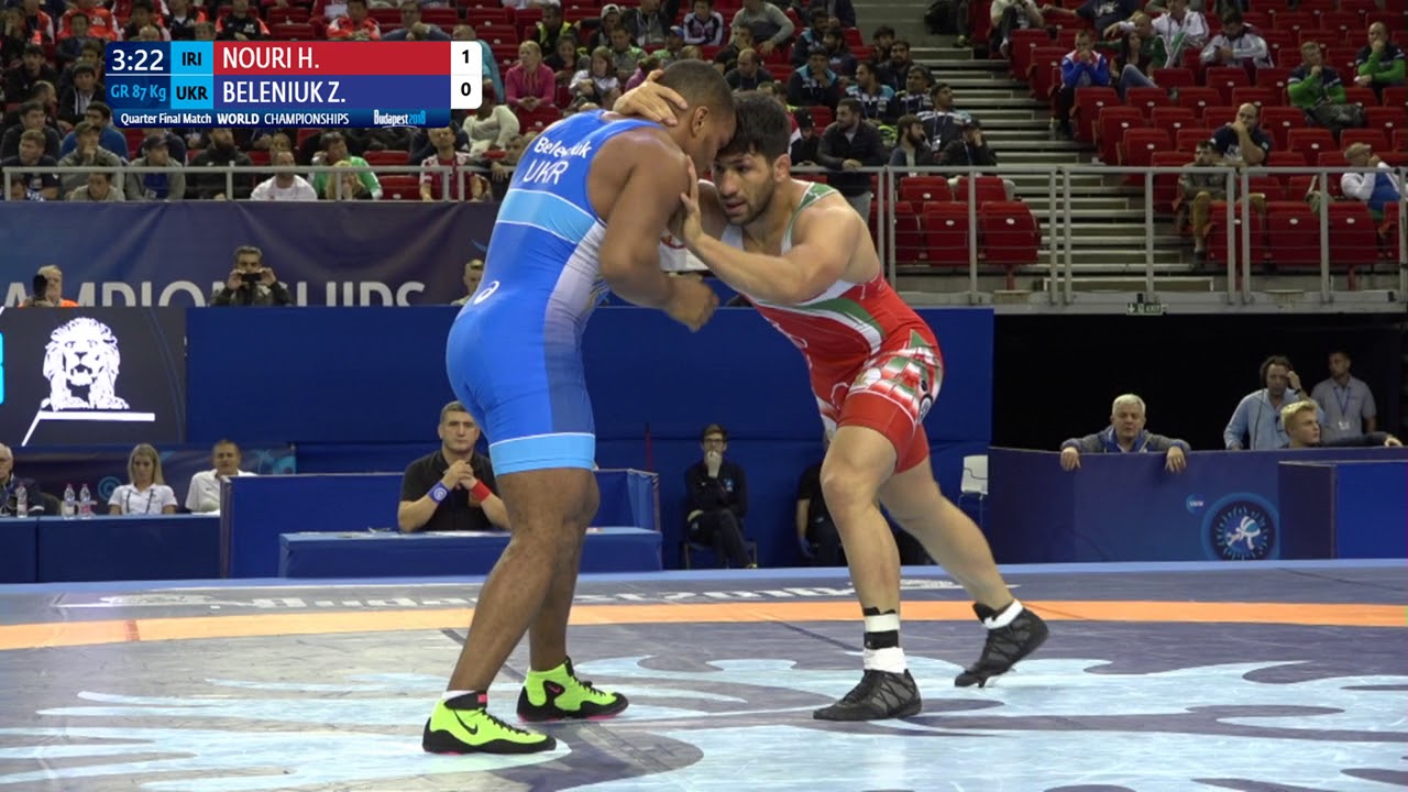 1/4 GR - 87 kg: H. NOURI (IRI) v. Z. BELENIUK (UKR)