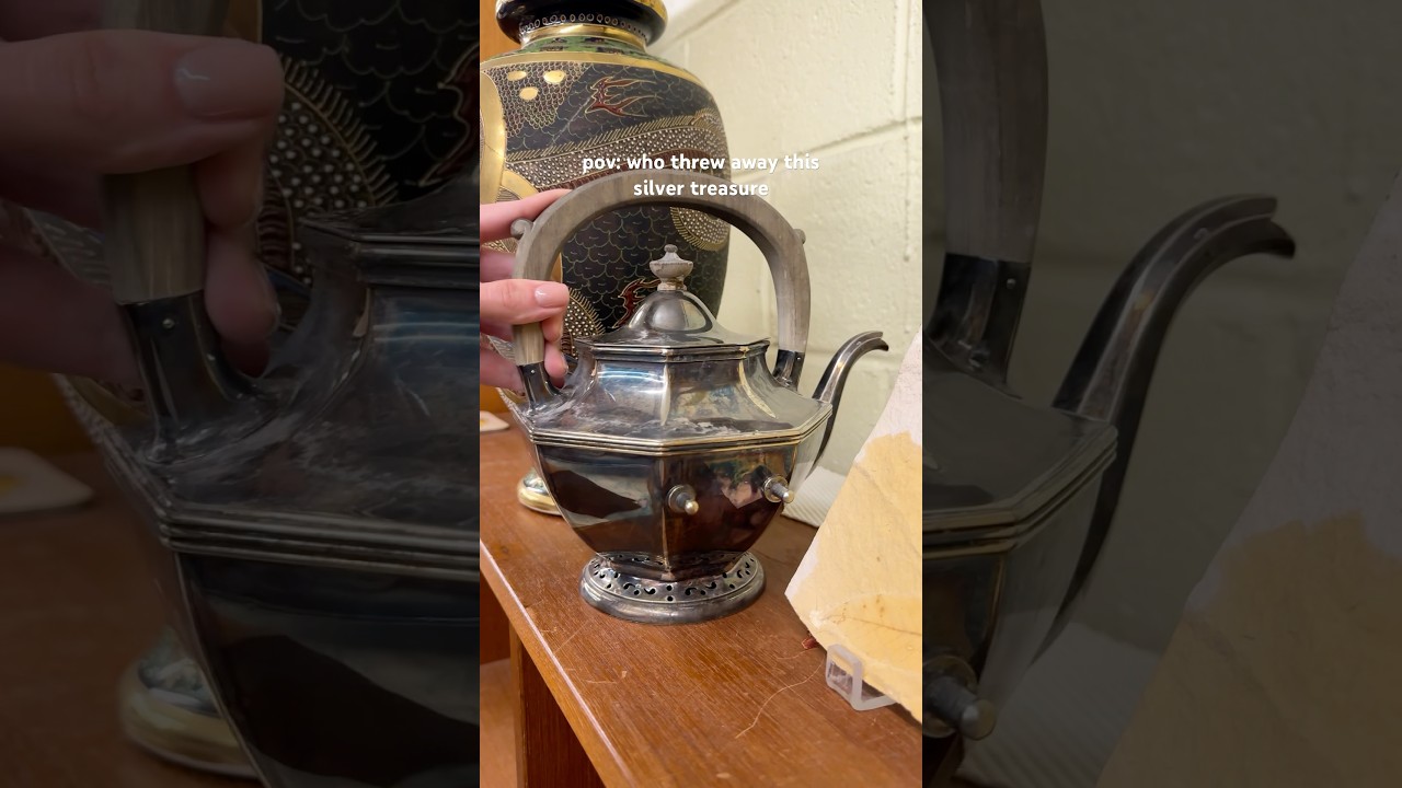 Restoring thrifted silver 🥹🩶 #vintage #silver #thrift #asmr