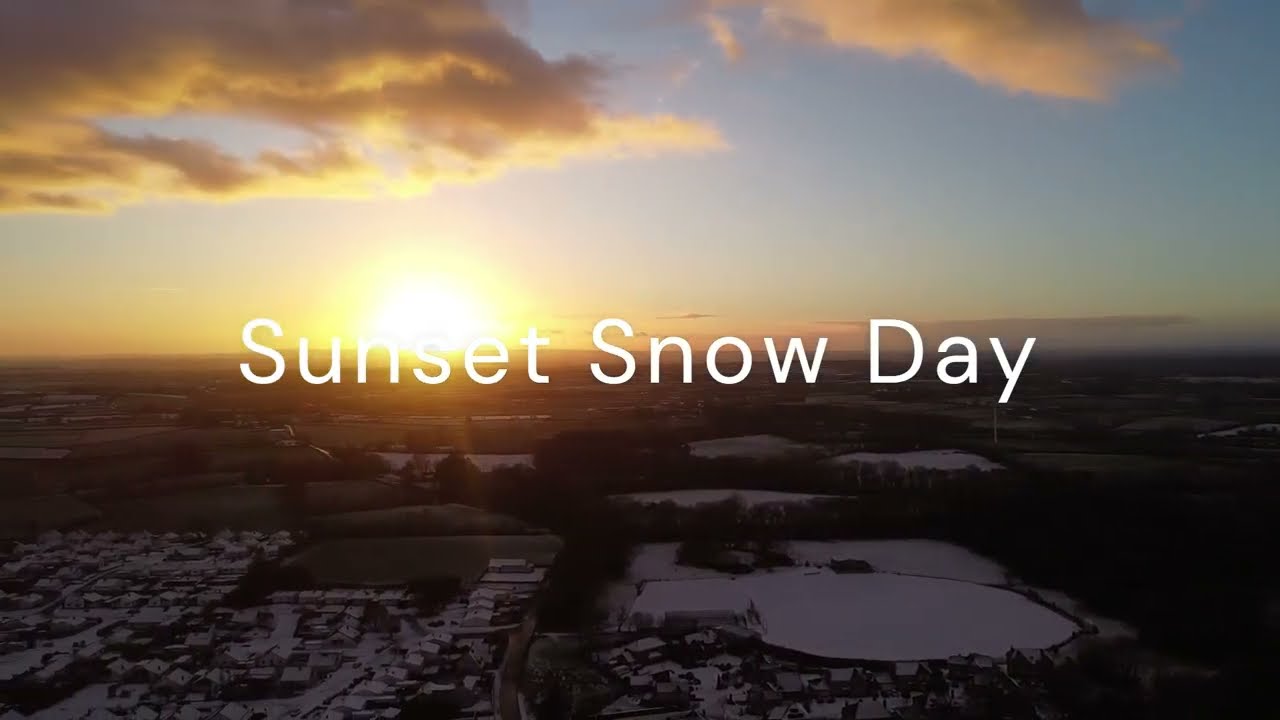 Breathtaking Snowy Sunset | Drone Cinematography