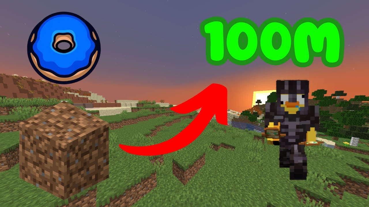 TRADING 1 DIRT BLOCK TO $100M ON DONUT SMP!!!