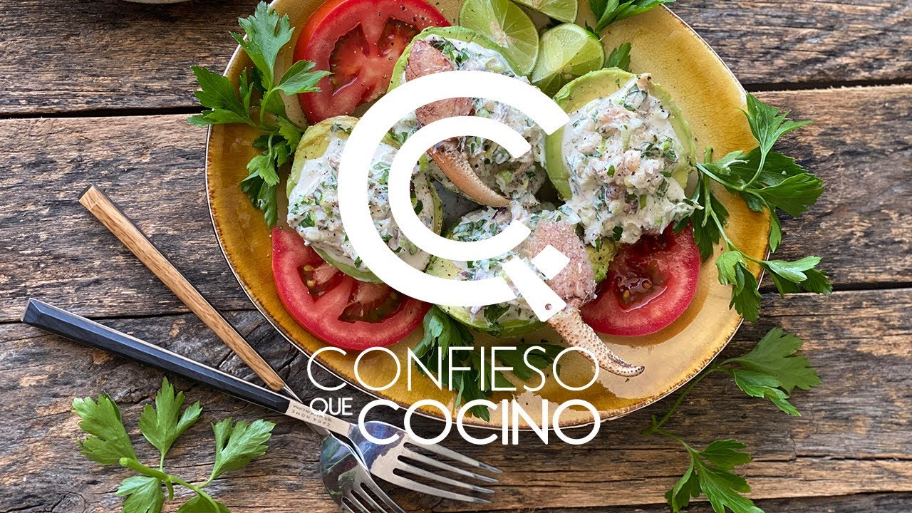 Aguacates rellenos de Cangrejo