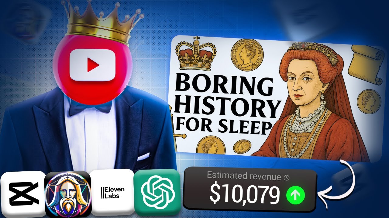 How I Made $10K/Month with Boring History Videos Using AI (Full Guide)