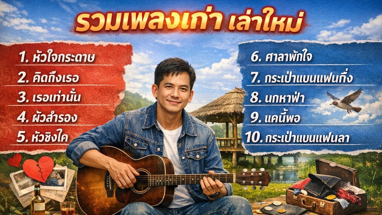 รวมเพลงเก่าเล่าใหม่ | ฟังยาวๆ 10 เพลงซึ้งกินใจ | อกหัก คิดถึง เหงา โดนใจทุกอารมณ์