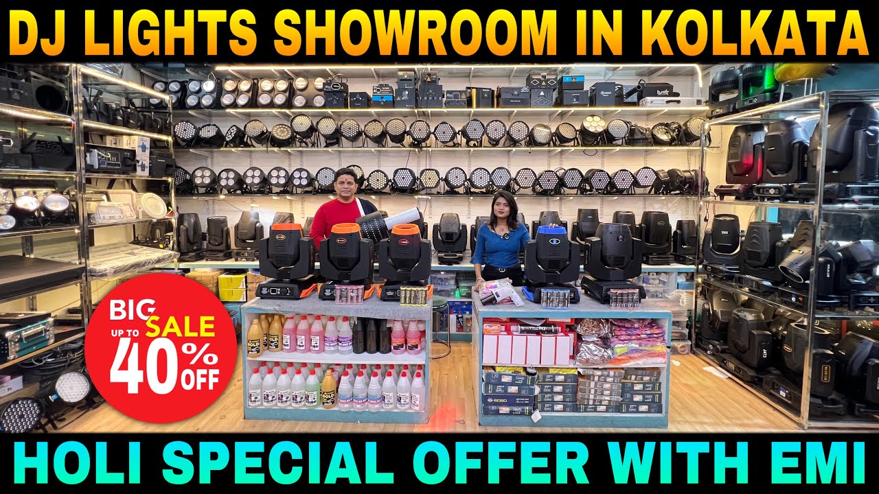 DJ LIGHTS SHOWROOM IN KOLKATA / Dj Light Price / Sharpy Light Price / Kolkata Light Market