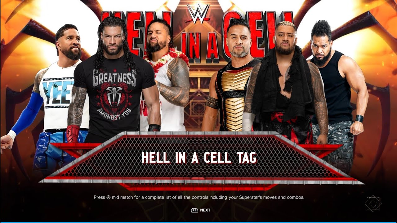 The Bloodline Vs The Bloodline 2.0 - Hell In A Cell Match | WWE 2k24