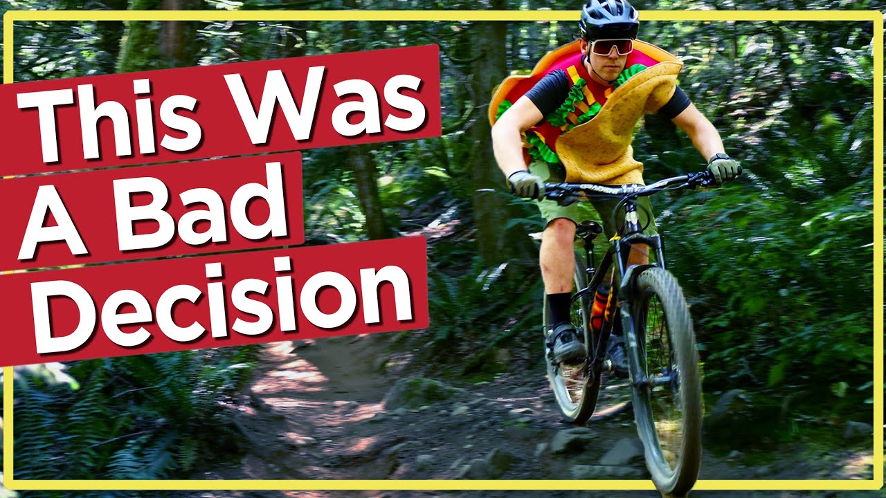 Taco Costume Vs Enduro Bike Race
