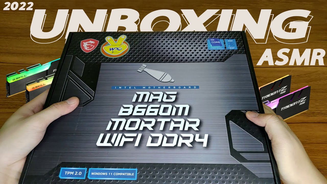 [ASMR] Unboxing MSI MAG B660M MORTAR DDR4