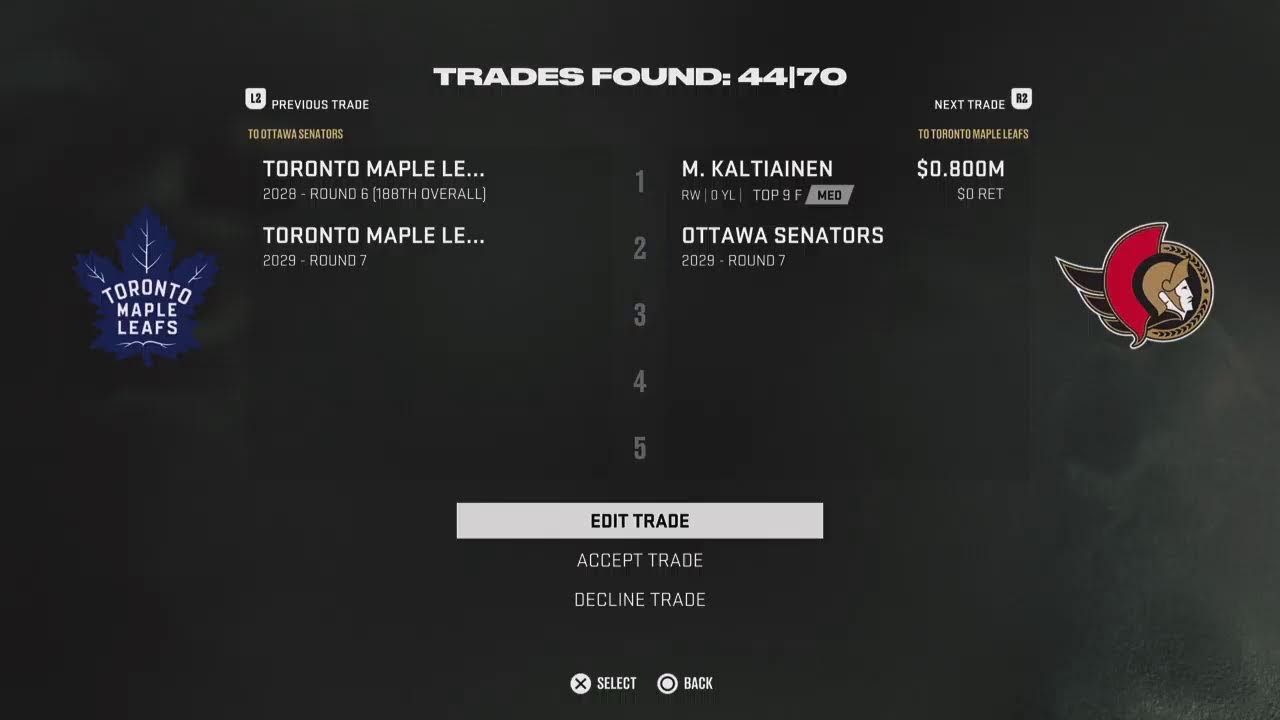 TORONTO MAPLE LEAFS FRANCHISE MODE🔵EPISODE 7