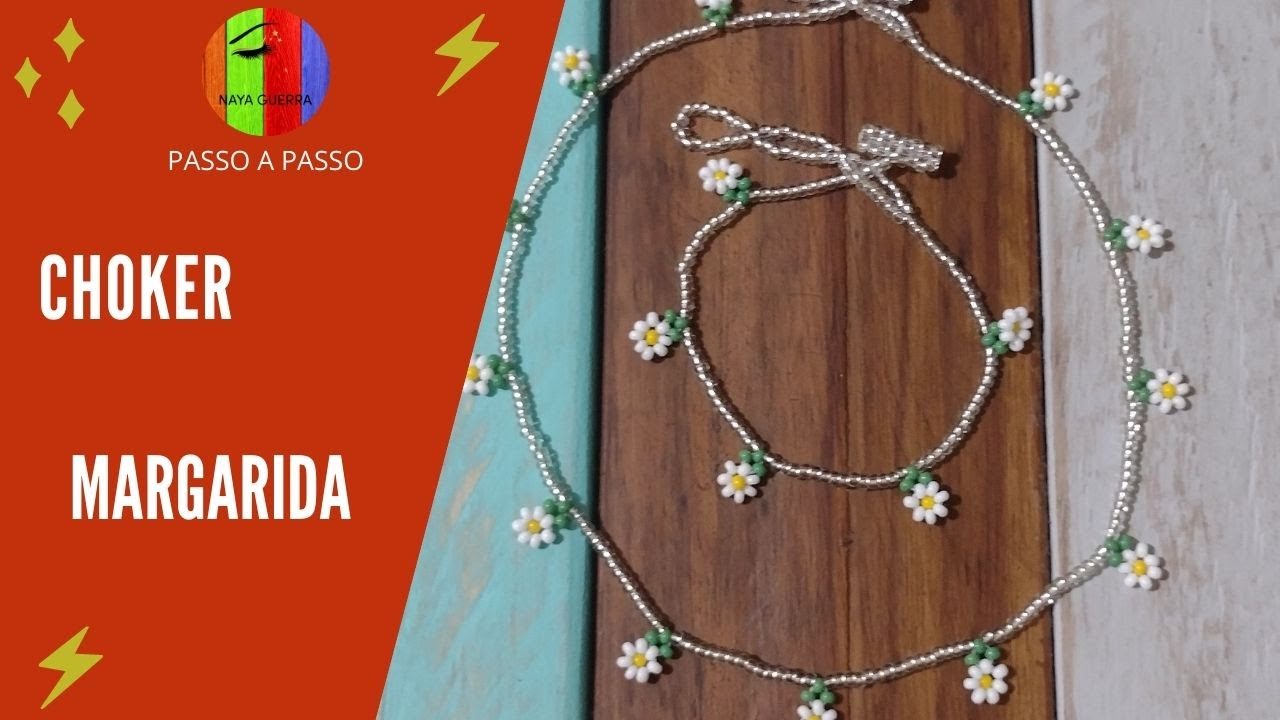 Choker Margarida -  passo à passo