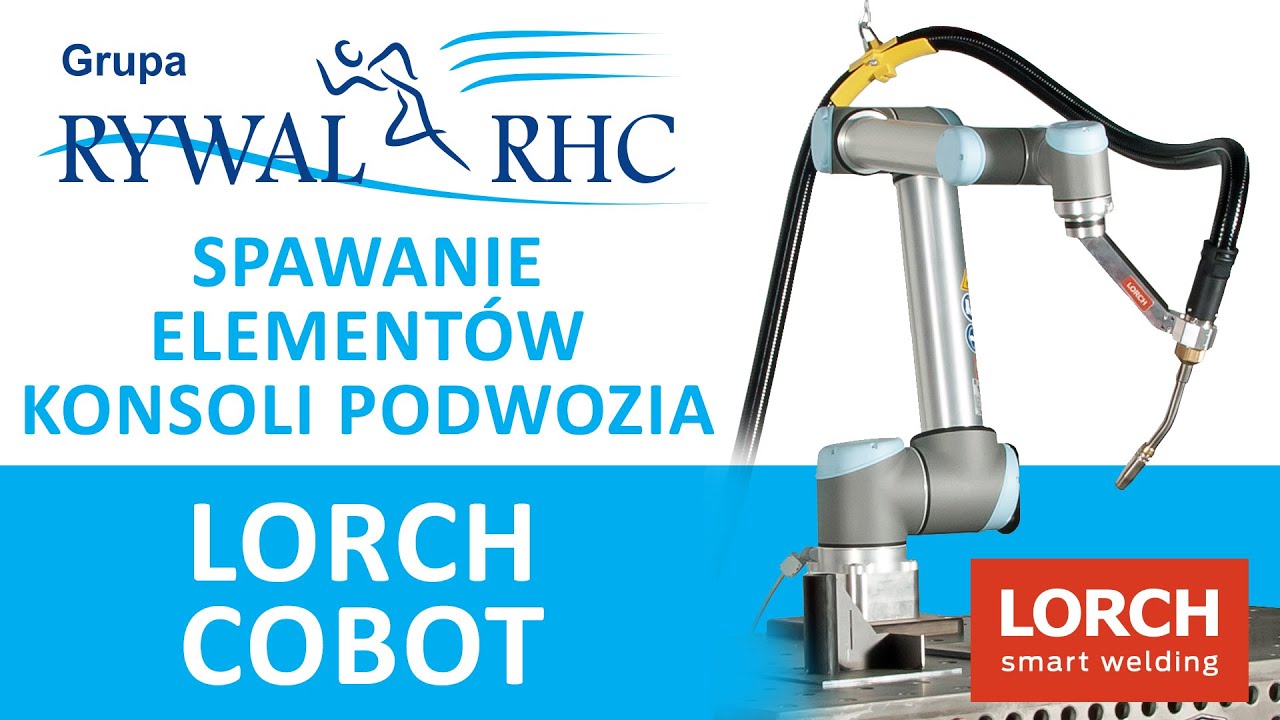 Coboty spawalnicze (roboty wsp&oacute;łpracujące) firmy LORCH. Spawanie element&oacute;w konsoli podwozia.