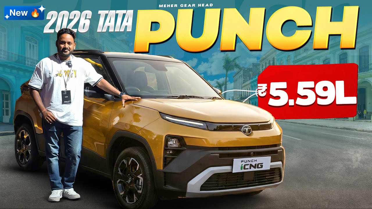 Tata Punch 2026 Telugu ReviewI Facelift Design, Features, Safety, Price Explained| Meher Gear Head