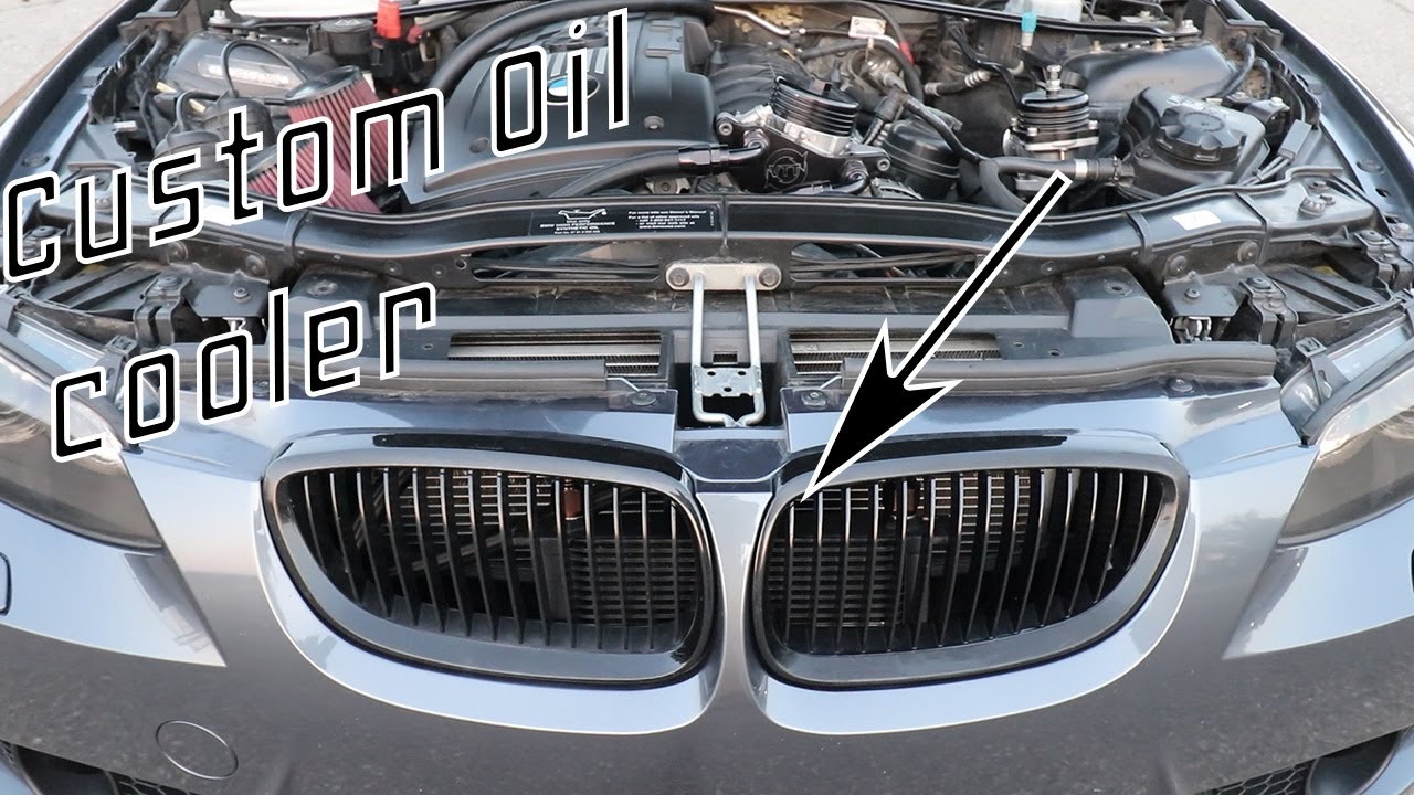 N54 Front mounted custom oil cooler DIY! (Worked perfectly!)