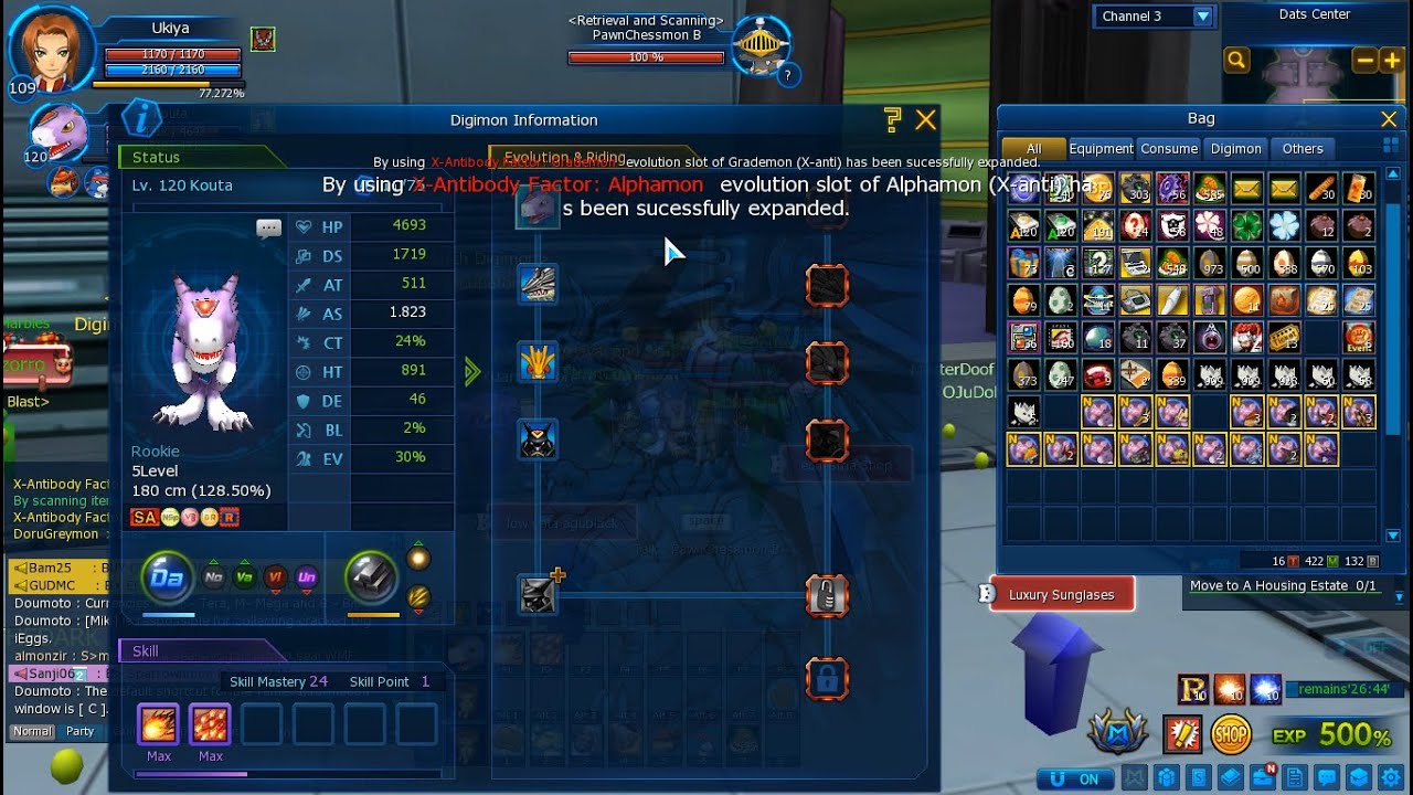 ZDC SV デジモン DMO Beelzebub Server Free Jumping Run Part 50 Day 37- LA4X-SsG,3 fR,2ndESR+CBAM&BBRFS