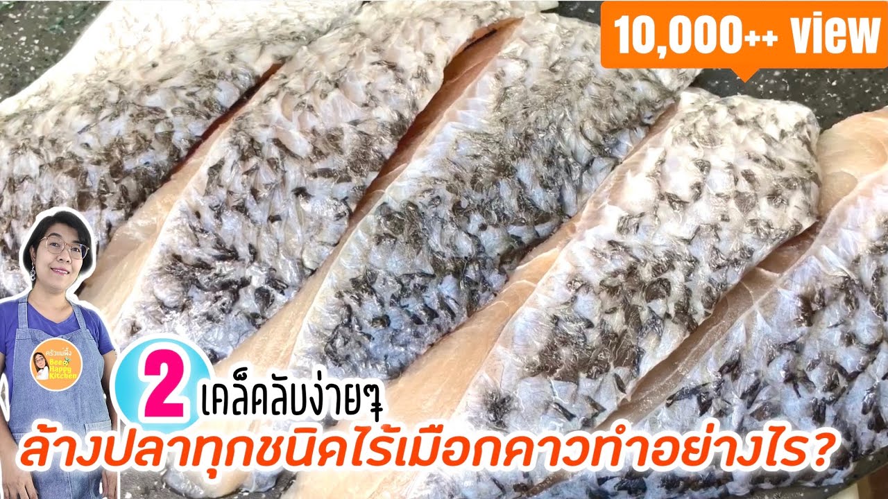 วิธีล้างทำความสะอาดปลาทุกชนิด ไม่ให้คาว เทคนิคง่ายๆ 2อย่าง ปลานึ่ง ปิ้ง ย่าง ทอดอร่อย|ครัวแม่ผึ้ง