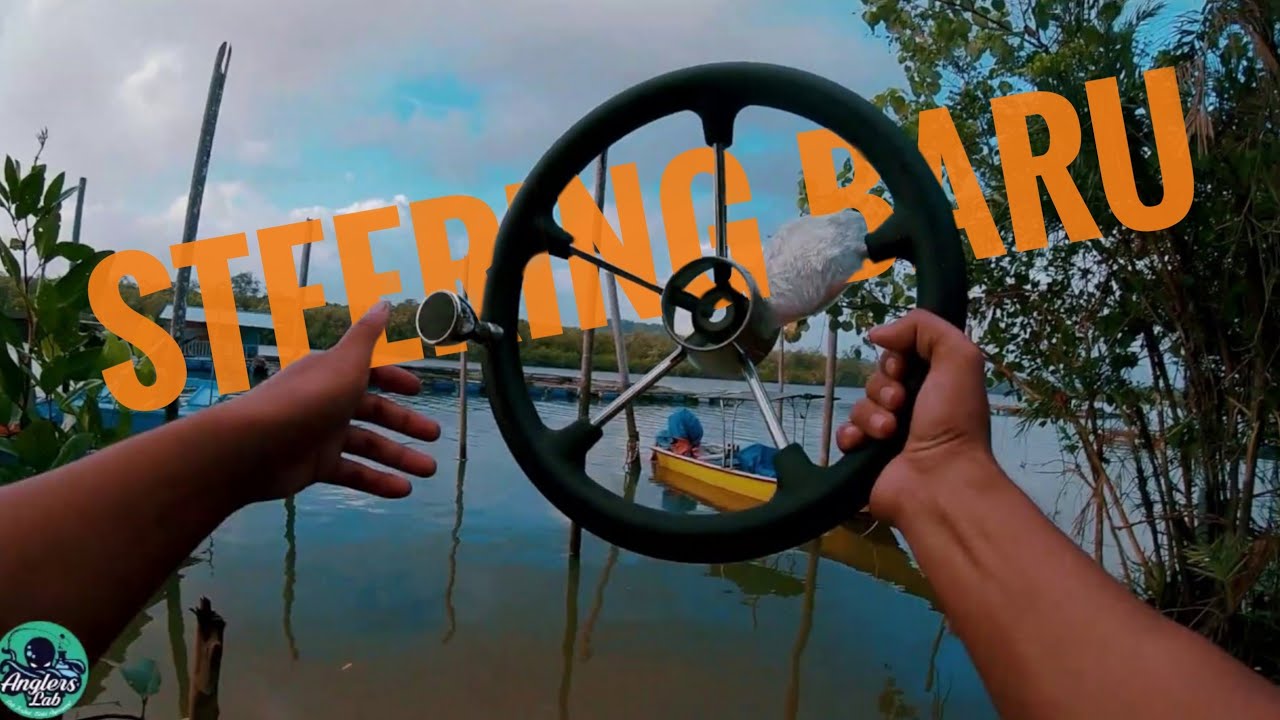 Diy : Pasang Yamaha 40hp 2s electric start & Steering baru! open season!