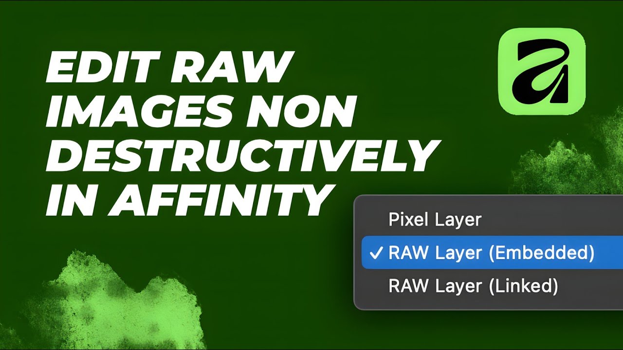 Edit RAW Images Non Destructively with AFFINITY