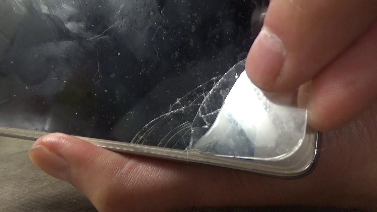 Honor 7 puhelimen kuluneen panssarilasin irrotus
