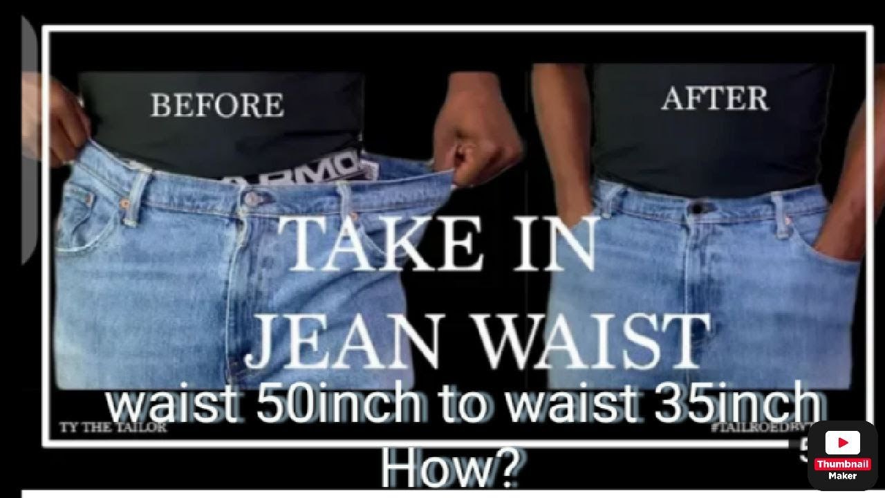 የጂንስ ሱሪ ወገብ እና ቁመት እንዴት ይቅነሳል//How To Downsize Jeans(Resize Waist & Legs)