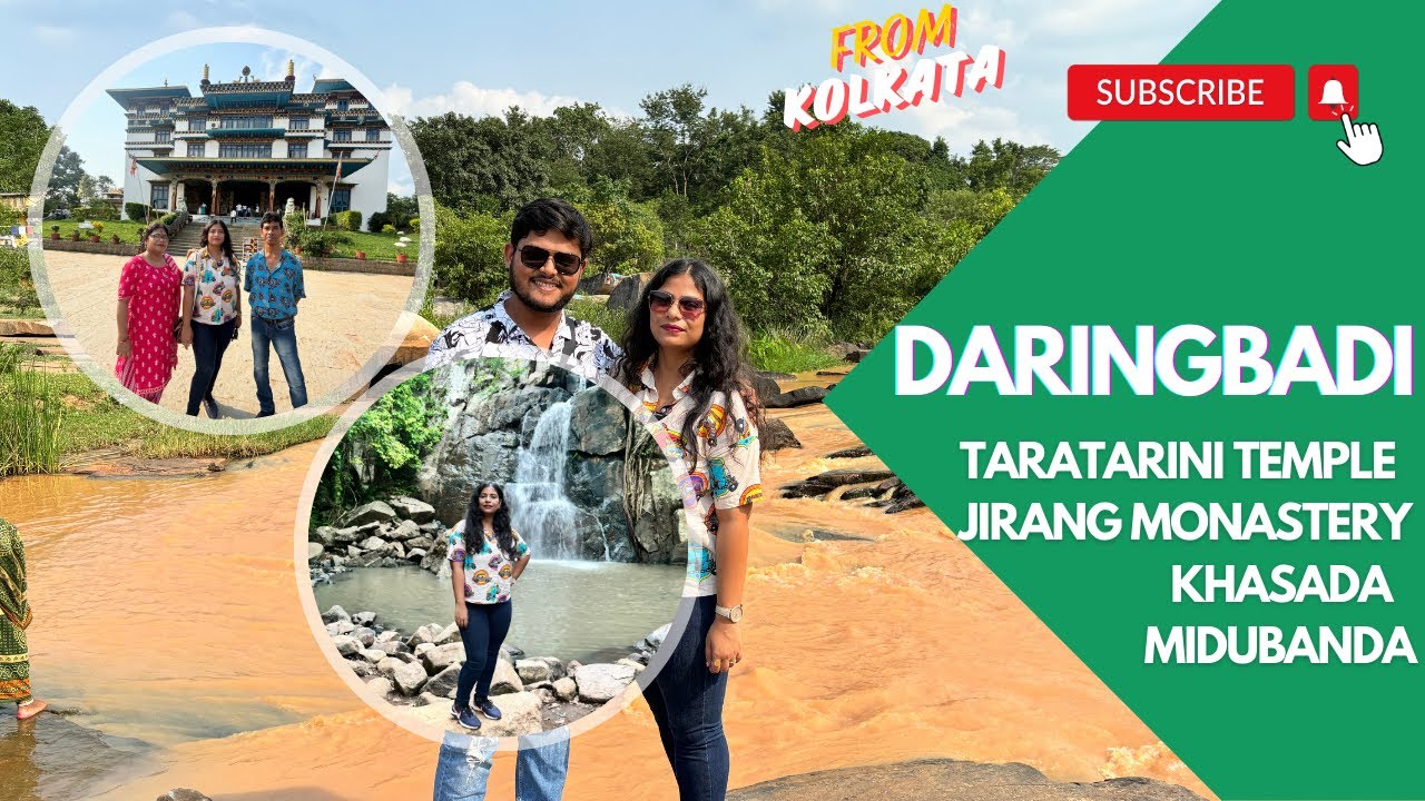 Daringbadi,Odisha on road| Long Weekend Road Trip| Jiranga Monastery| Midubanda, Khasada Waterfalls
