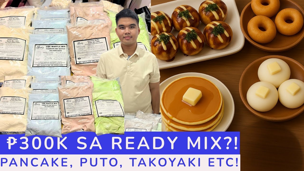 24 y/o, Biglang Yaman sa READY MIX NA NEGOSYO! Pancake, Puto, Takoyaki, Donut- Lahat Pwede!