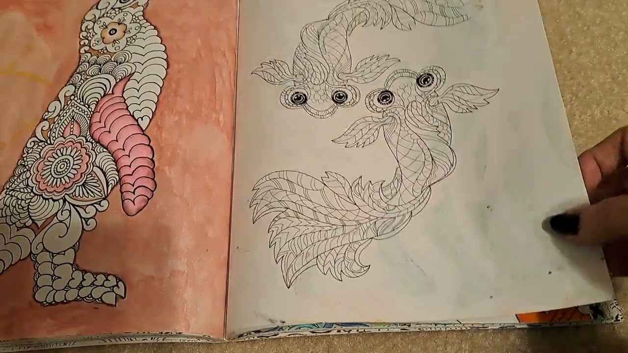 Completed (?) coloring pages- Nov/Dec 2023