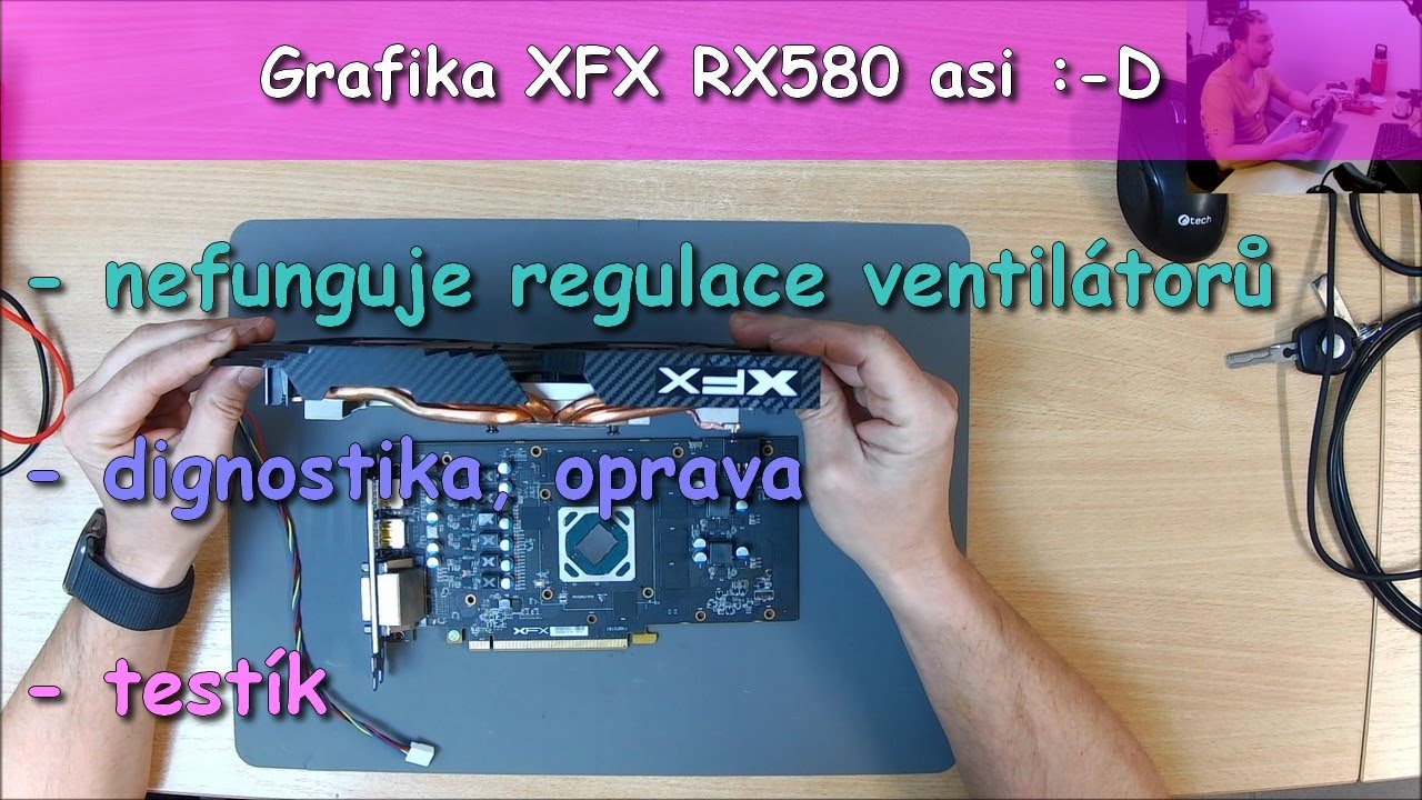 Totální kremace regulace chlazení | Grafika XFX RX580