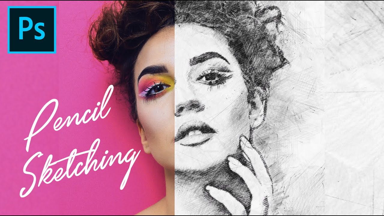 Эффект карандашного эскиза в Photoshop | Использование кистей и узоров