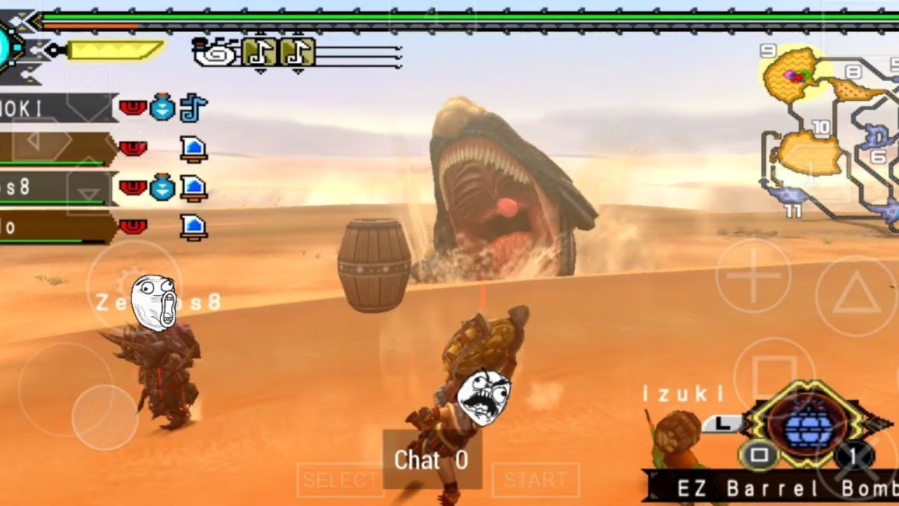 monster hunter p3rd multiplayer in low rank