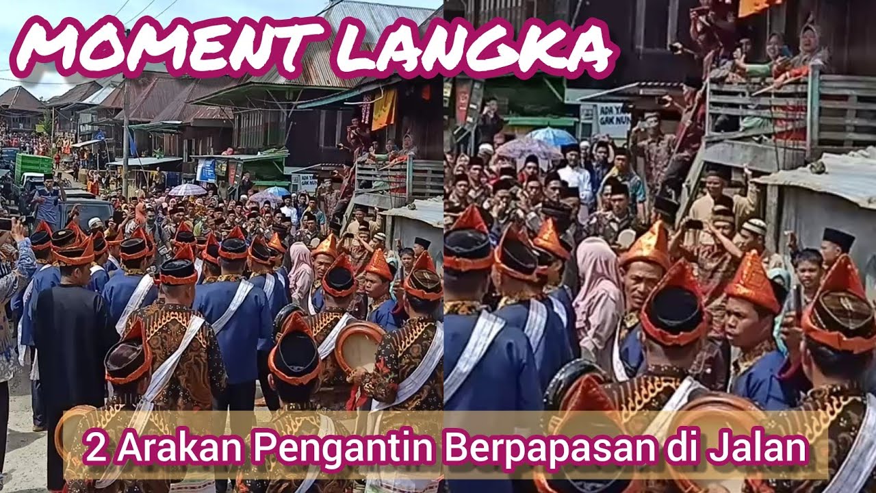 BEGINI JADINYA JIKA 2 ARAKAN PENGANTIN SEMENDE BERTEMU DI JALAN #warisanbudayaindonesia #semende