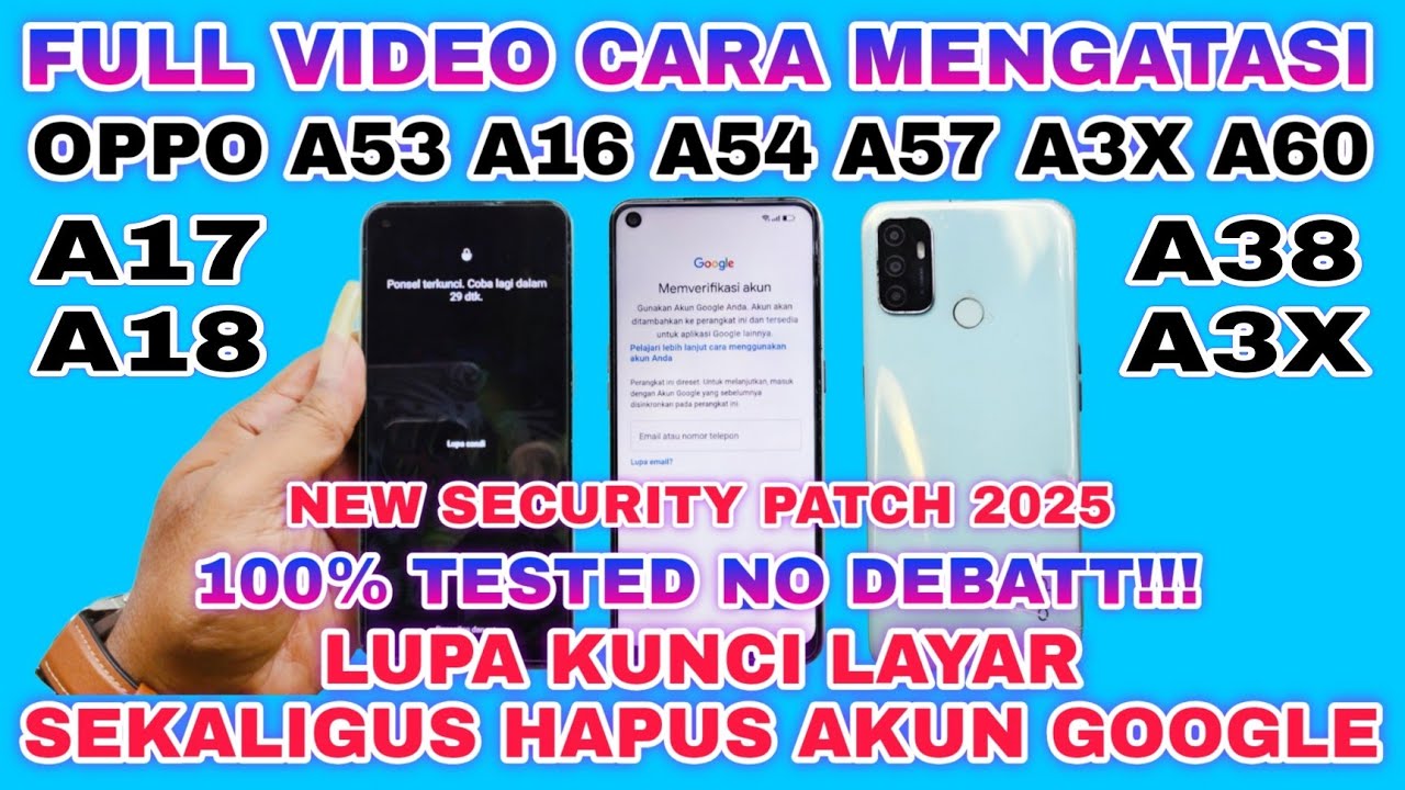 OPPO A53 LUPA PIN POLA + BYPASS FRP AKUN GOOGLE OPPO A53 TERBARU 2025 || BYPASS FRP OPPO A53 LATEST