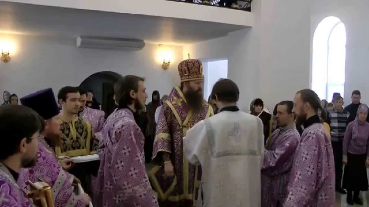 Рукоположение в сан диакона Романа Косенкова. г. Колпашево 15.03.2015 г.