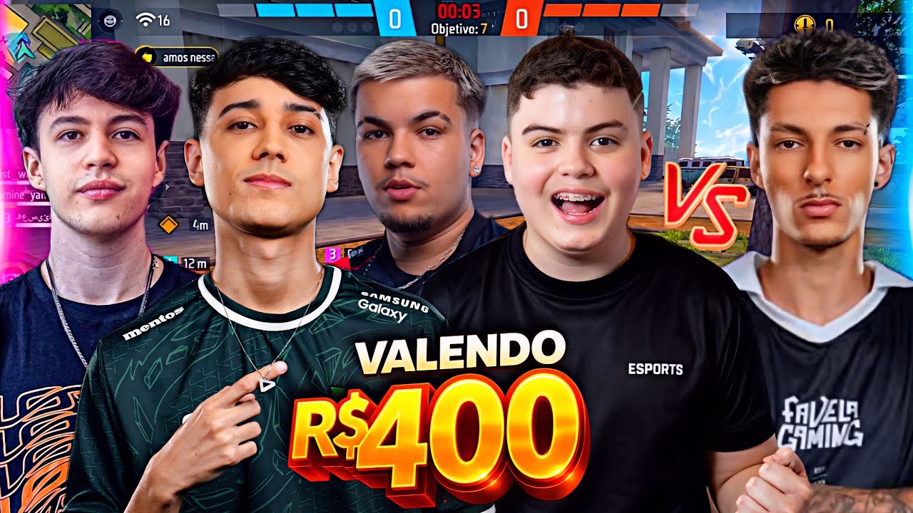 VIRADA INSANA no APOSTADO de 400 REAIS! 😱 BAK, LUCI, TWO9 e PHZIN vs TIME do DINI (MD3)